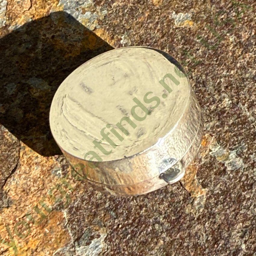 Sterling Silver & Genuine Star Sapphire Pillbox Pill Box pillbox