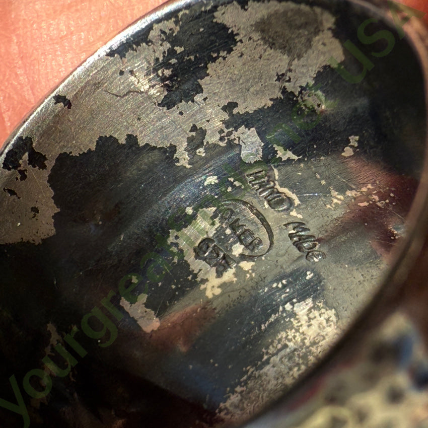 Sterling Silver & Gold Bee Signet Ring Size 11 ring