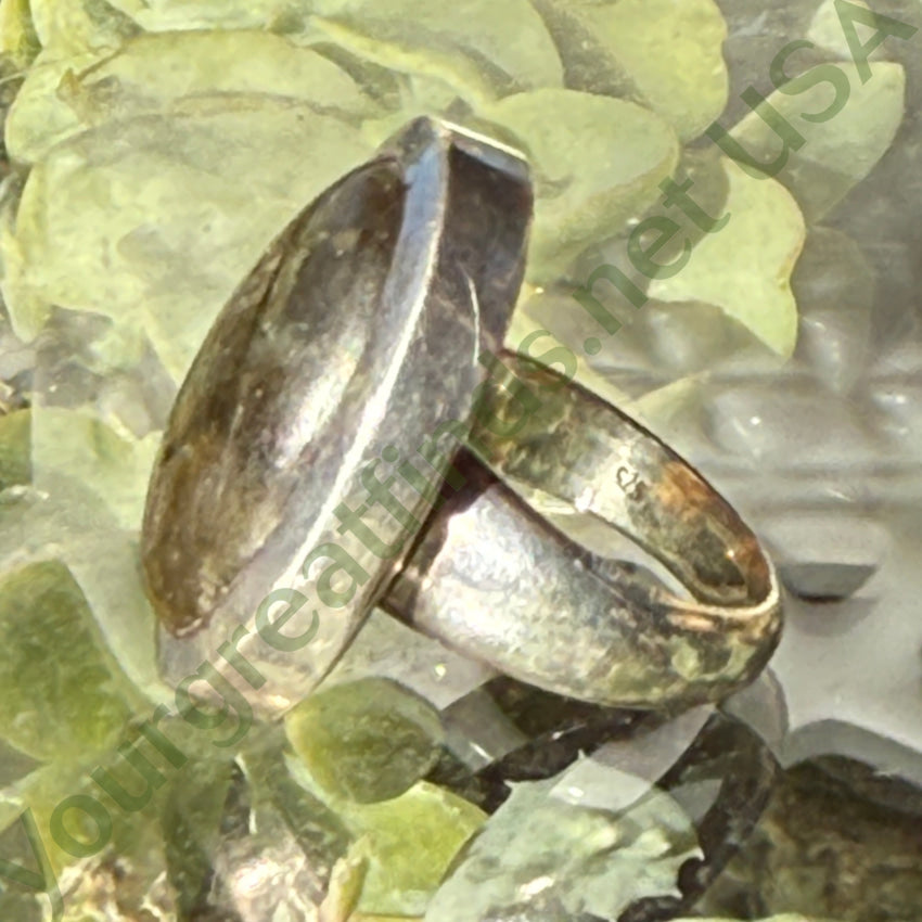 Sterling Silver & Gold Blue Labradorite Ring Size 9 ring