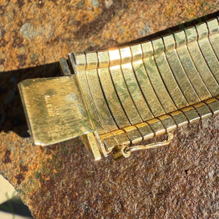 Sterling Silver & Gold Vermeil Flex Bracelet Milor Italy bracelet