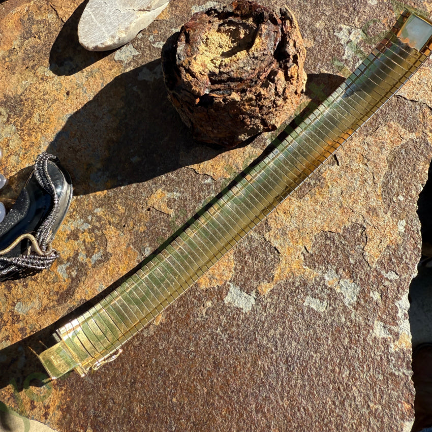 Sterling Silver & Gold Vermeil Flex Bracelet Milor Italy bracelet