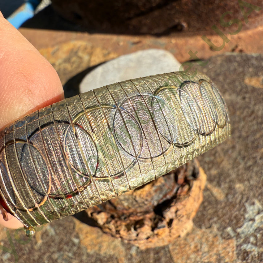 Sterling Silver & Gold Vermeil Flex Bracelet Milor Italy bracelet