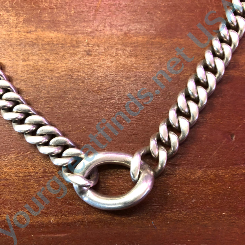 Sterling Silver Heavy Link Chain Necklace Zina Necklace