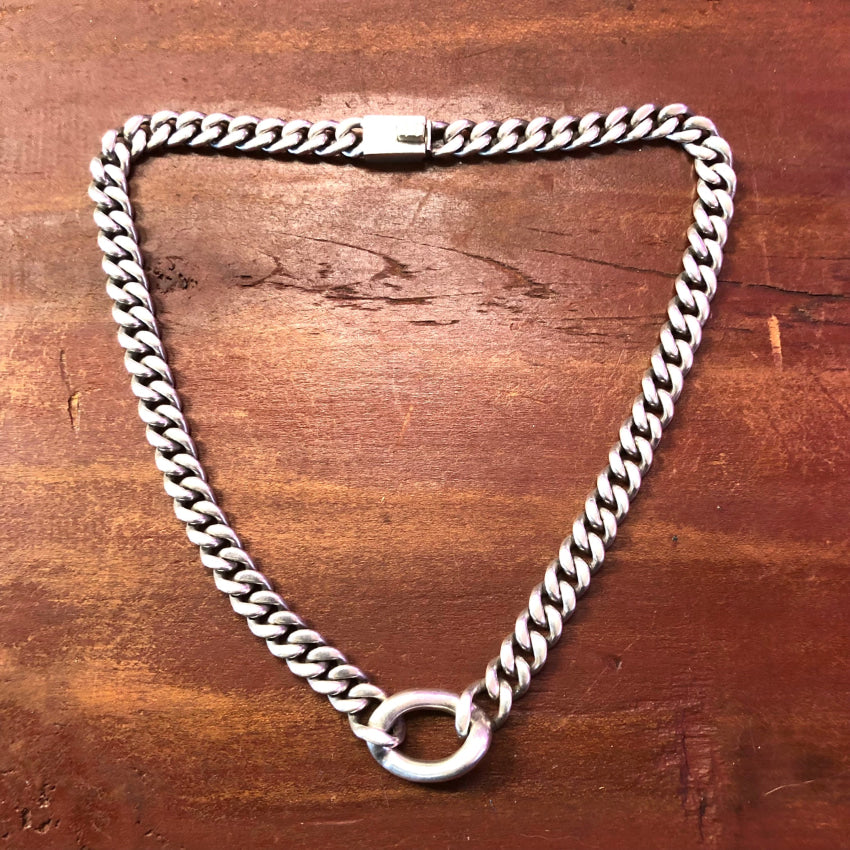 Sterling Silver Heavy Link Chain Necklace Zina Necklace