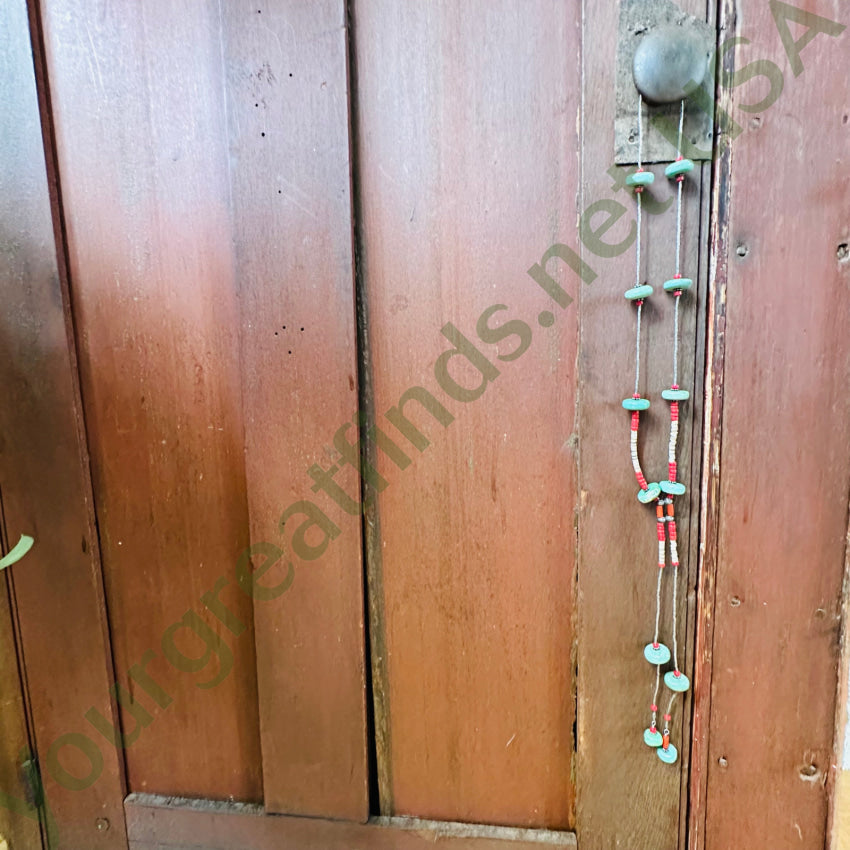 Sterling Silver Heishi Turquoise Lariat Necklace