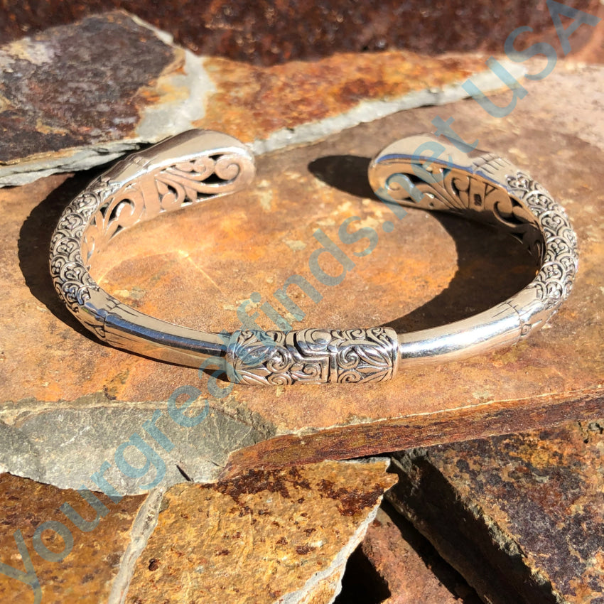 Sterling Silver Hinged Oval Bracelet Bracelet