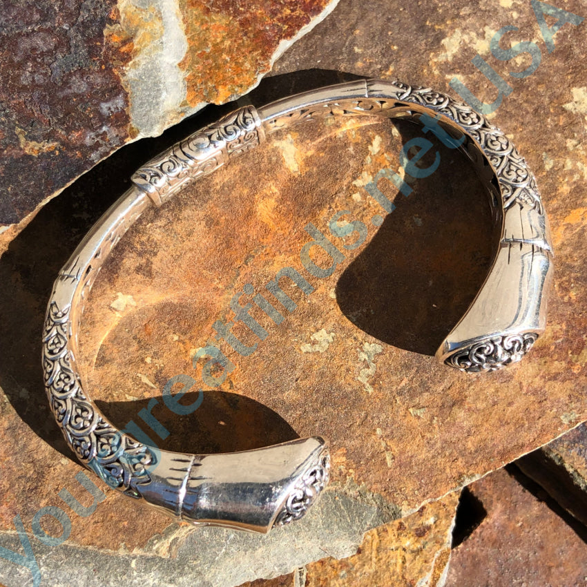 Sterling Silver Hinged Oval Bracelet Bracelet