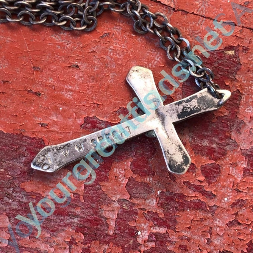 Sterling Silver Holy Cross Necklace W. M. Specht Yourgreatfinds