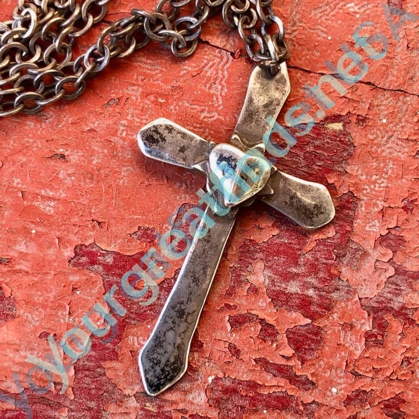 Sterling Silver Holy Cross Necklace W. M. Specht Yourgreatfinds