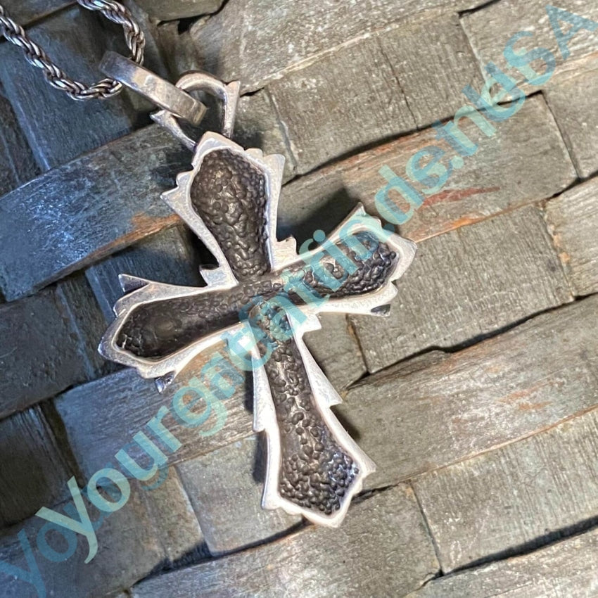 Sterling Silver Holy Cross Pendant and Chain Necklace Yourgreatfinds