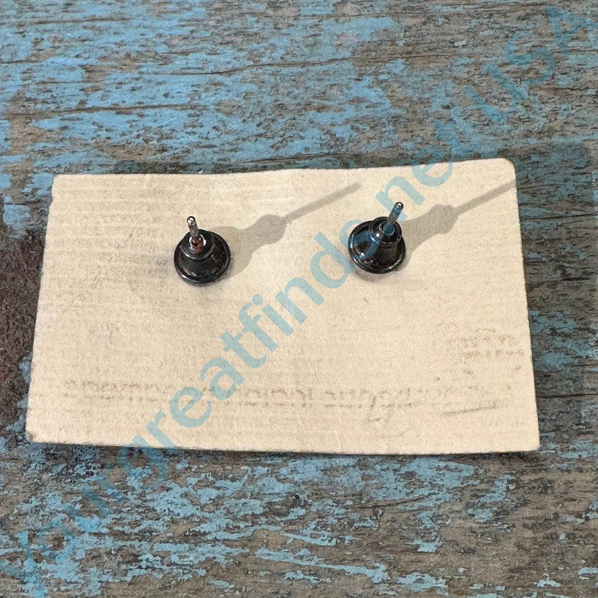 Sterling Silver Hopi Butterfly Stud Earrings Mark Tawahongva