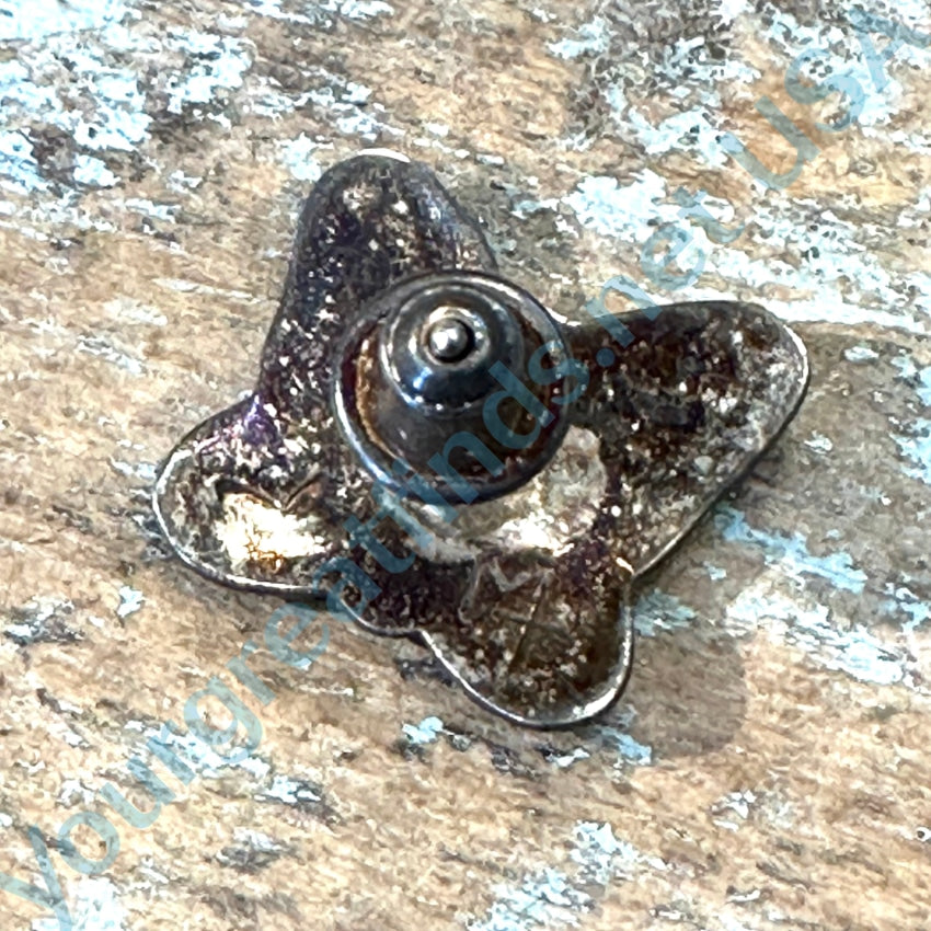 Sterling Silver Hopi Butterfly Stud Earrings Mark Tawahongva