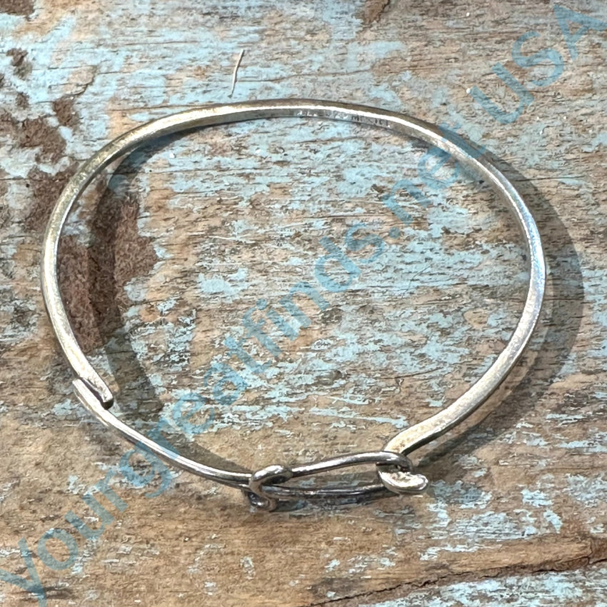 Sterling Silver Knot Bangle Bracelet Mexico