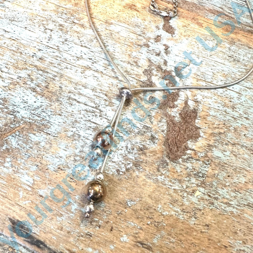 Sterling Silver Lariat Necklace