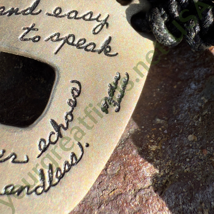 Sterling Silver & Macramé Bracelet Mother Teresa Quote Bracelet