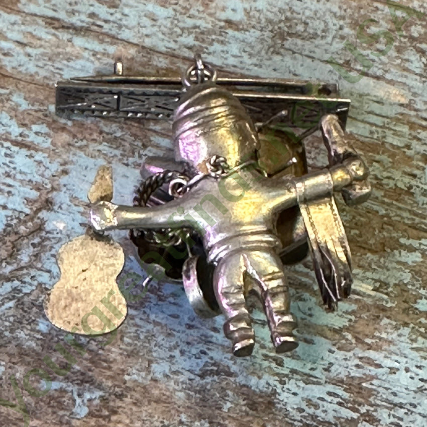 Sterling Silver Mexican Junk Dealer Pin Charms