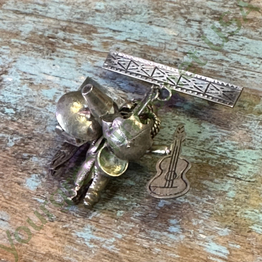 Sterling Silver Mexican Junk Dealer Pin Charms