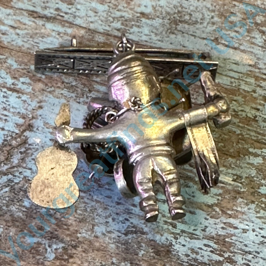 Sterling Silver Mexican Junk Dealer Pin Charms
