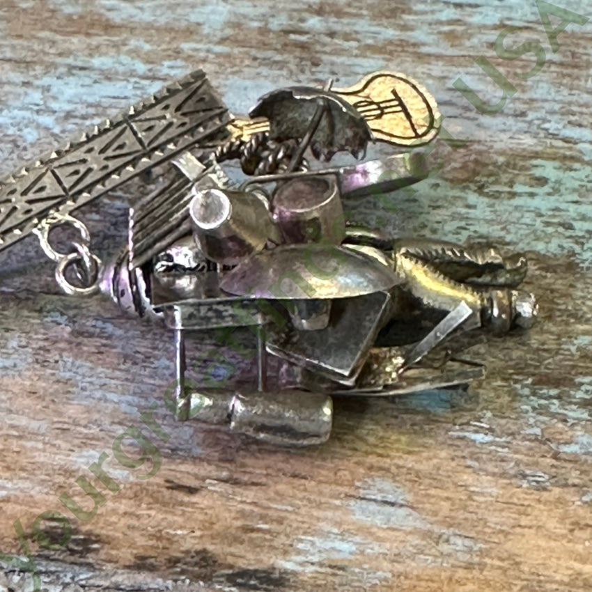 Sterling Silver Mexican Junk Dealer Pin Charms