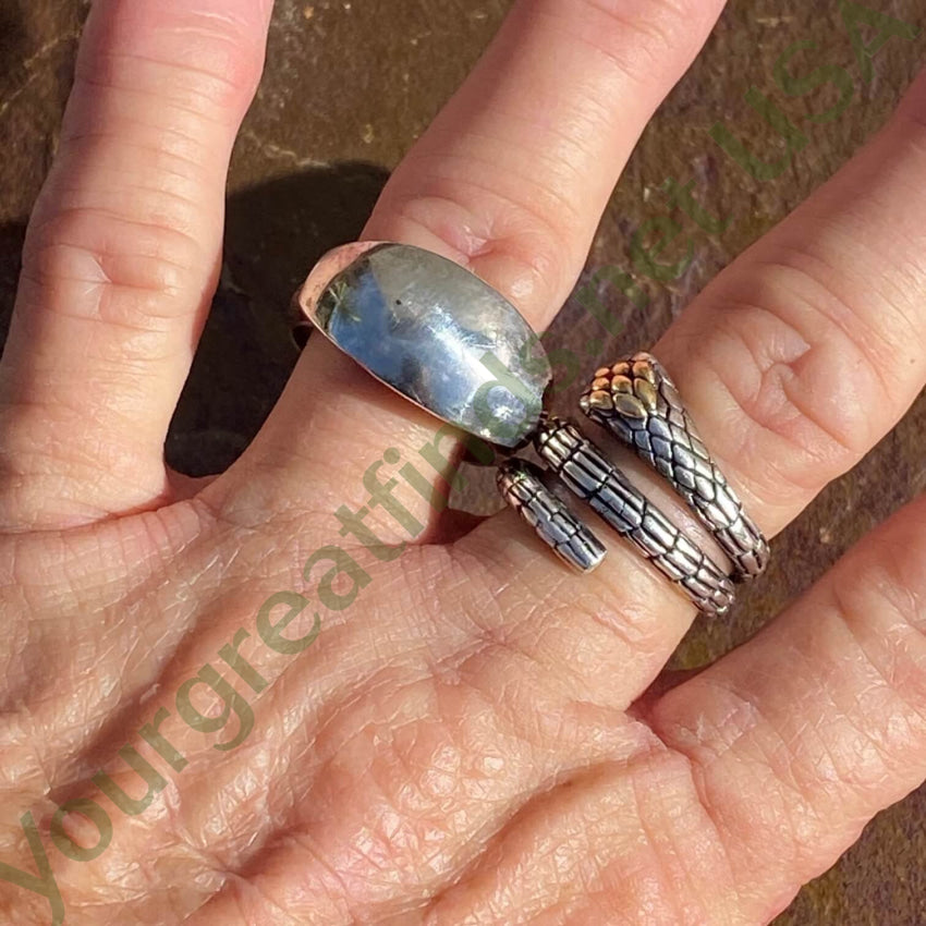 Sterling Silver Modernist Band Ring 10.5