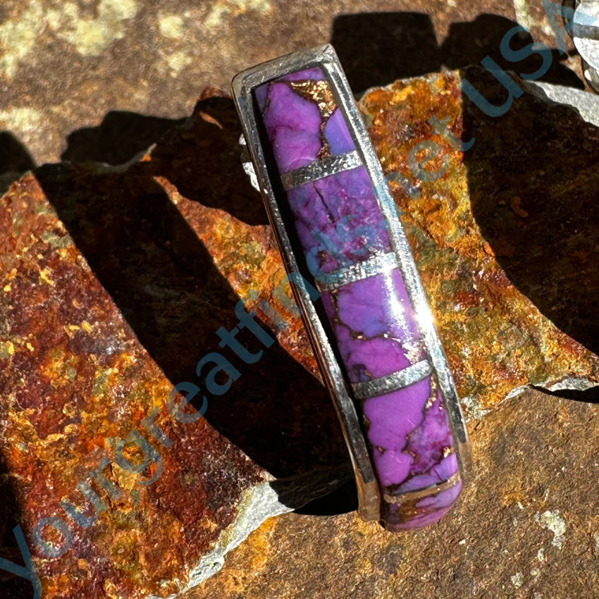 Sterling Silver & Mojave Purple Pierced Post Earrings Earrings