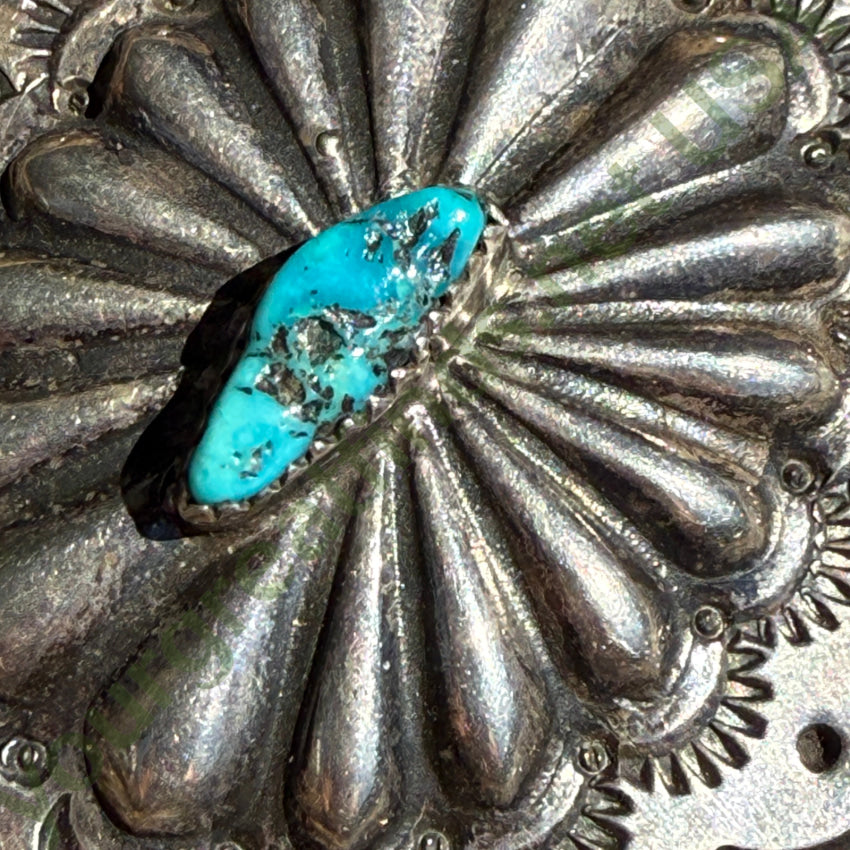 Sterling Silver Navajo Turquoise Concho Bolo Tie bolo tie