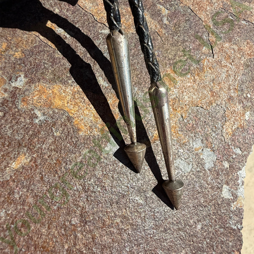 Sterling Silver Navajo Turquoise Concho Bolo Tie bolo tie