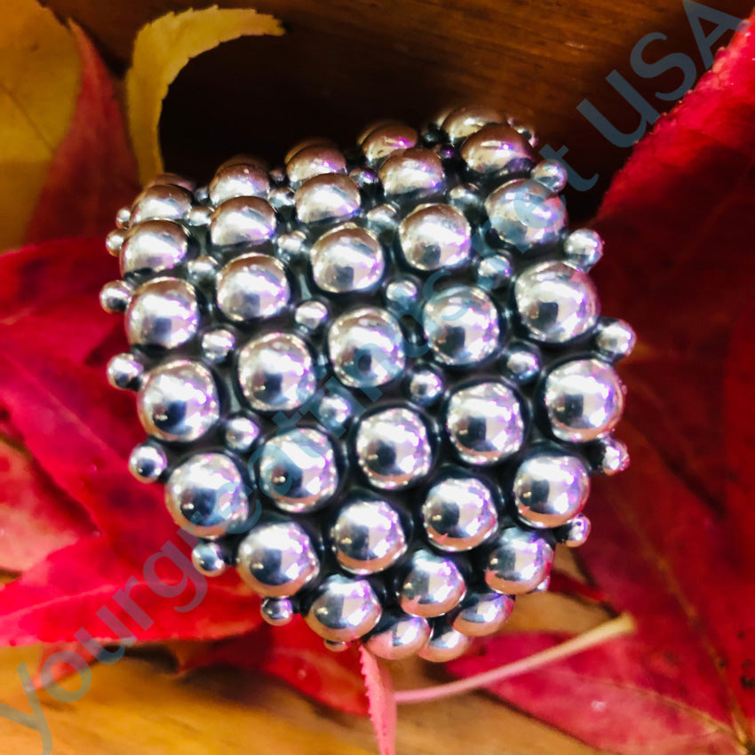 Sterling Silver Orb Cuff Bracelet Mexico Bracelet