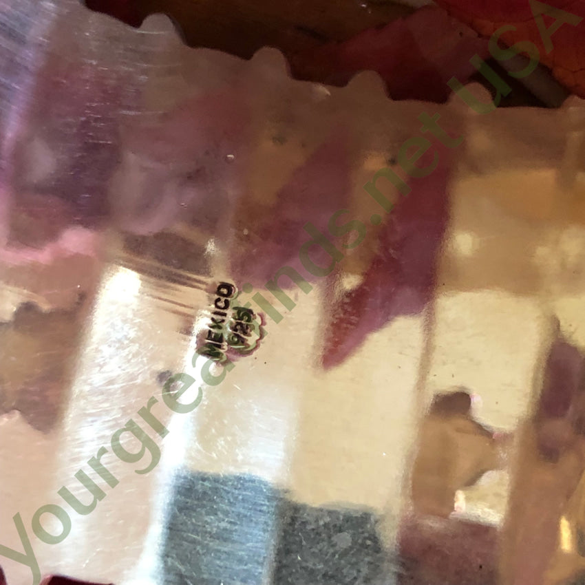 Sterling Silver Orb Cuff Bracelet Mexico Bracelet