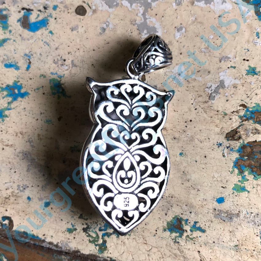 Sterling Silver Owl Pendant New Old Store Stock Pendant