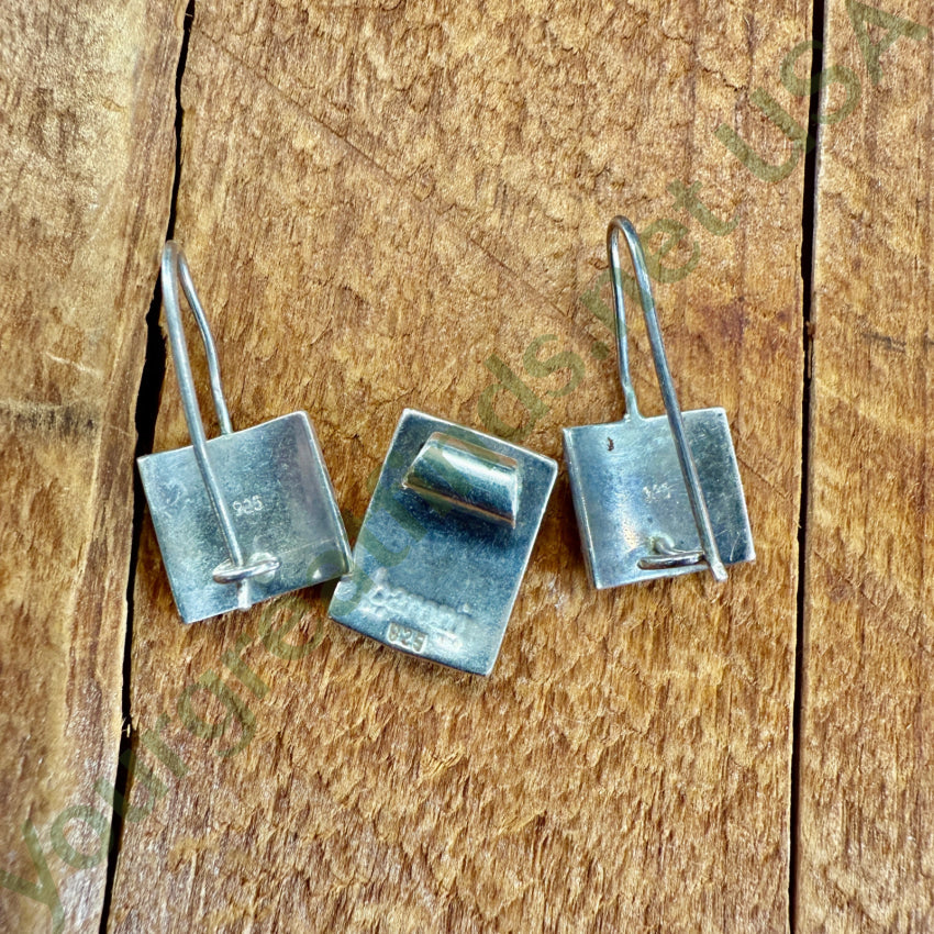 Sterling Silver Pendant & Pierced Earrings Set Jewelry Set