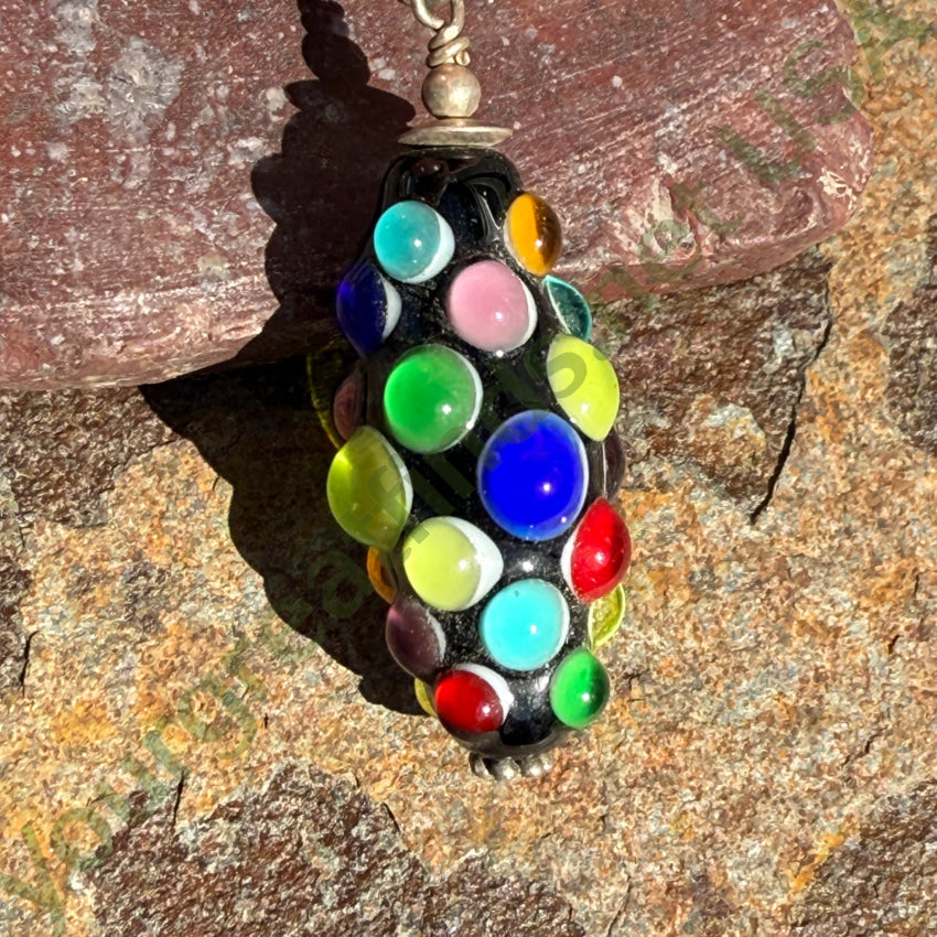 Sterling Silver Polka-Dot Pendant pendant