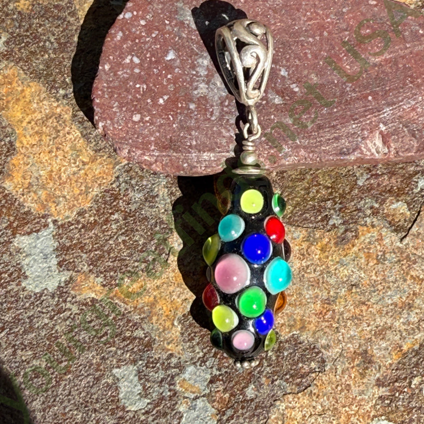 Sterling Silver Polka-Dot Pendant pendant