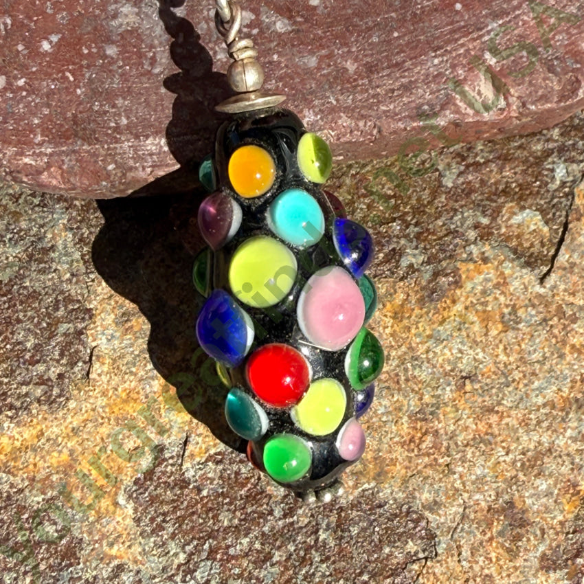 Sterling Silver Polka-Dot Pendant pendant