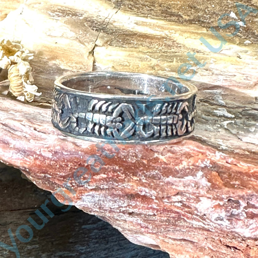 Sterling Silver Scorpion Band Ring Size 12