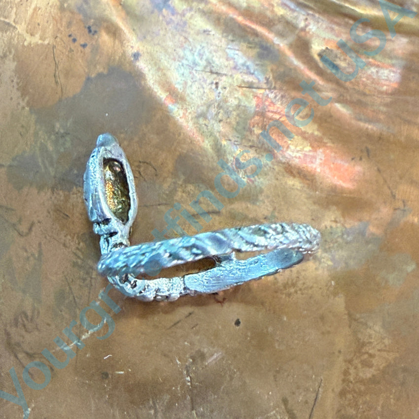 Sterling Silver Serpent Snake Ring Size 6.5 Ring