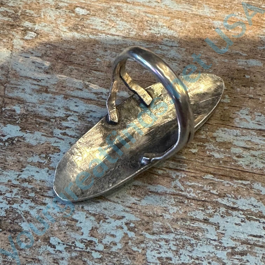 Sterling Silver Shiprock Mosaic Ring J. Nezzie Navajo