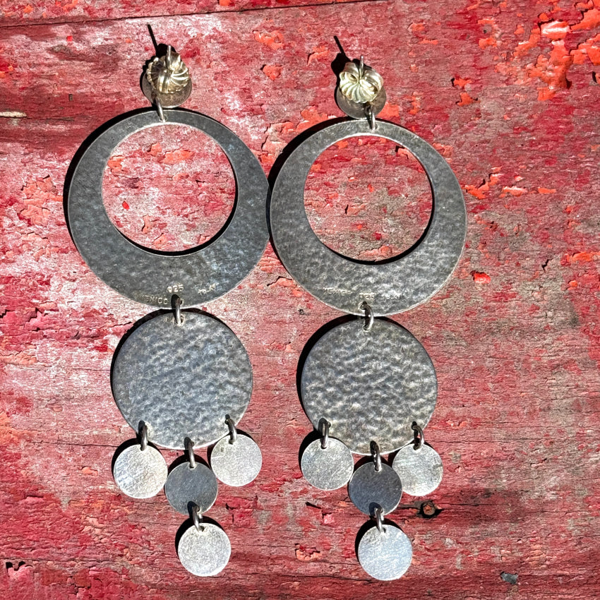 Sterling Silver Shoulder Duster Pierced Post Hoop Earrings LIVE SALE Earrings
