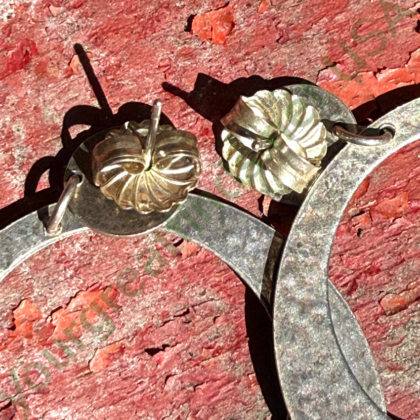 Sterling Silver Shoulder Duster Pierced Post Hoop Earrings LIVE SALE Earrings