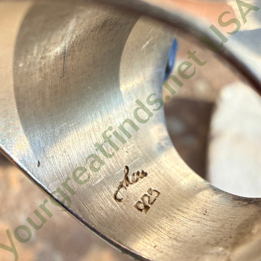 Sterling Silver Spider Web Turquoise Ring 8.5 ring