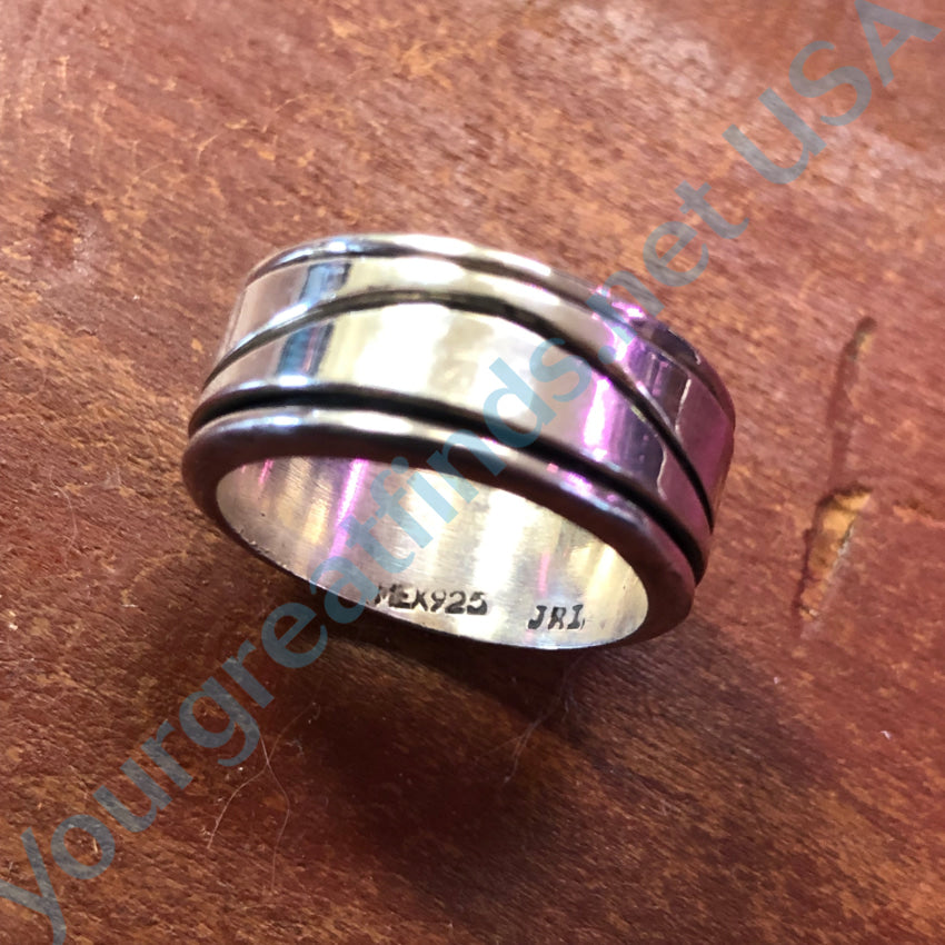 Sterling Silver Spinner Band Ring Size 9 Mexico Ring