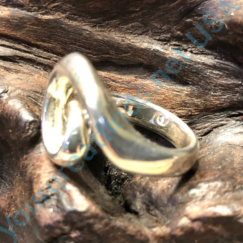 Sterling Silver Spiral Ring Size 8 1/4