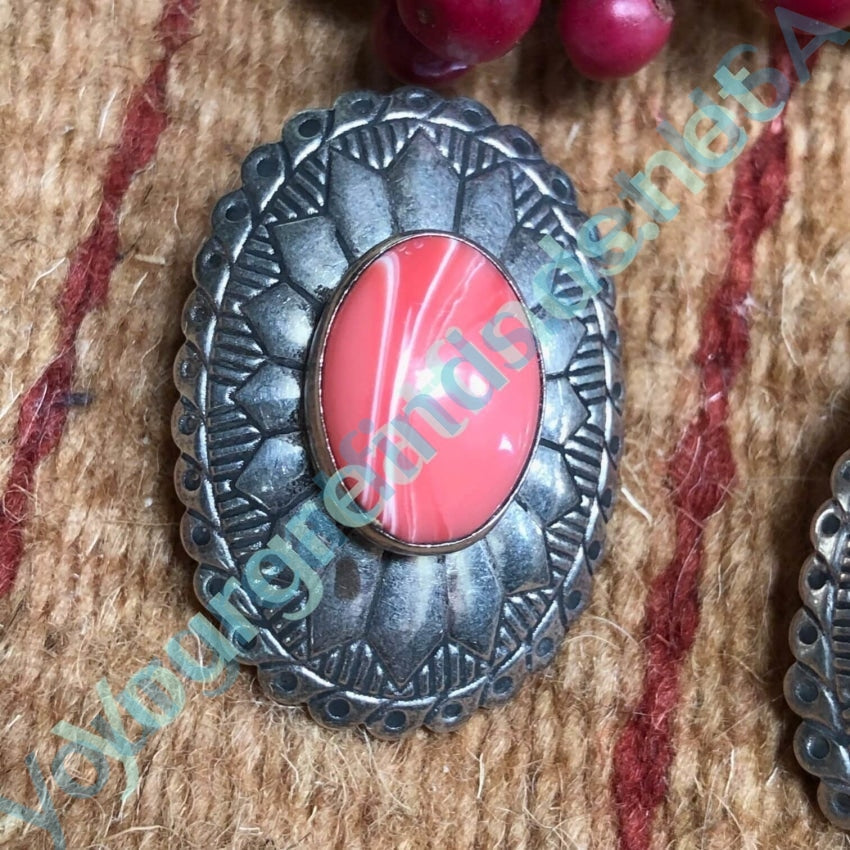 Sterling Silver Stamped Concho Pierced Earrings Yourgreatfinds