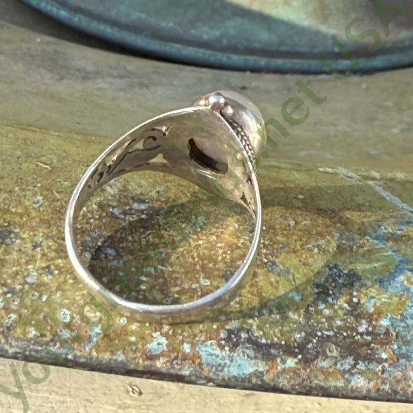 Sterling Silver Star Moonstone Ring Size 7 3/4 ring