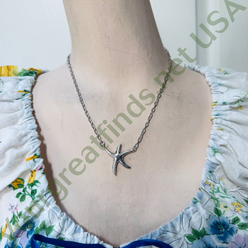 Sterling Silver Starfish Necklace necklace