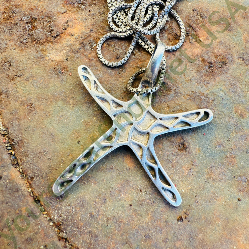 Sterling Silver Starfish Necklace necklace