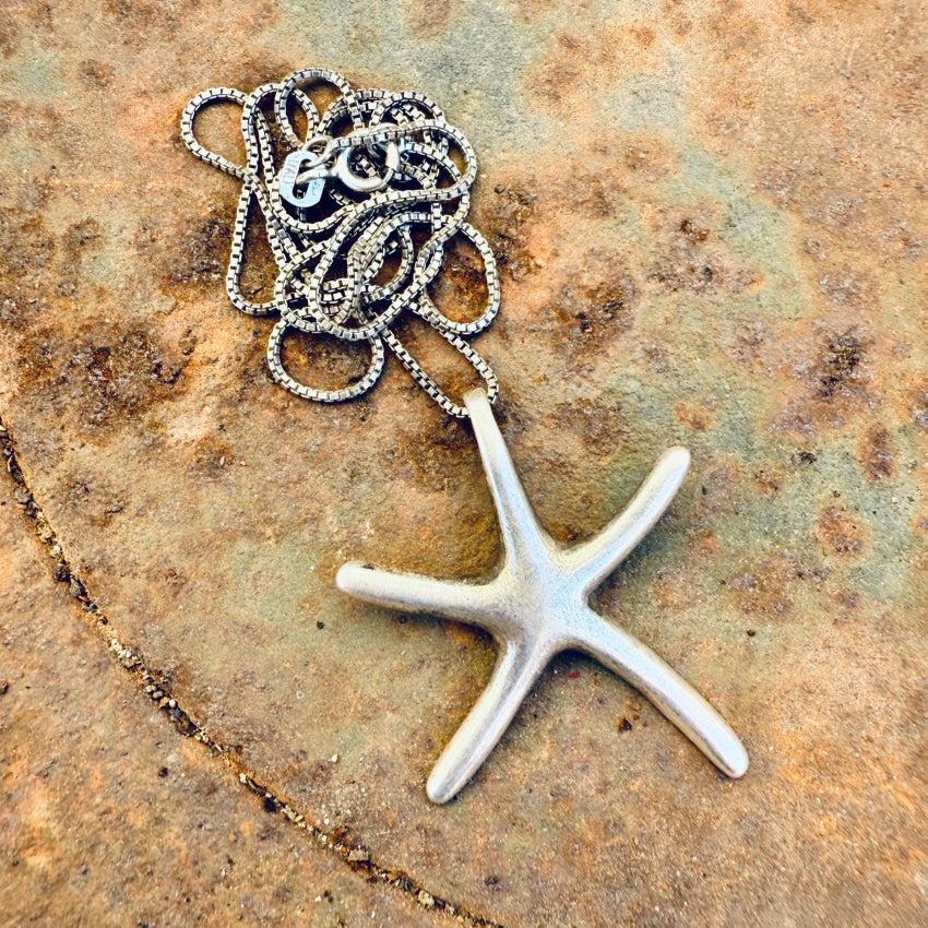 Sterling Silver Starfish Necklace necklace