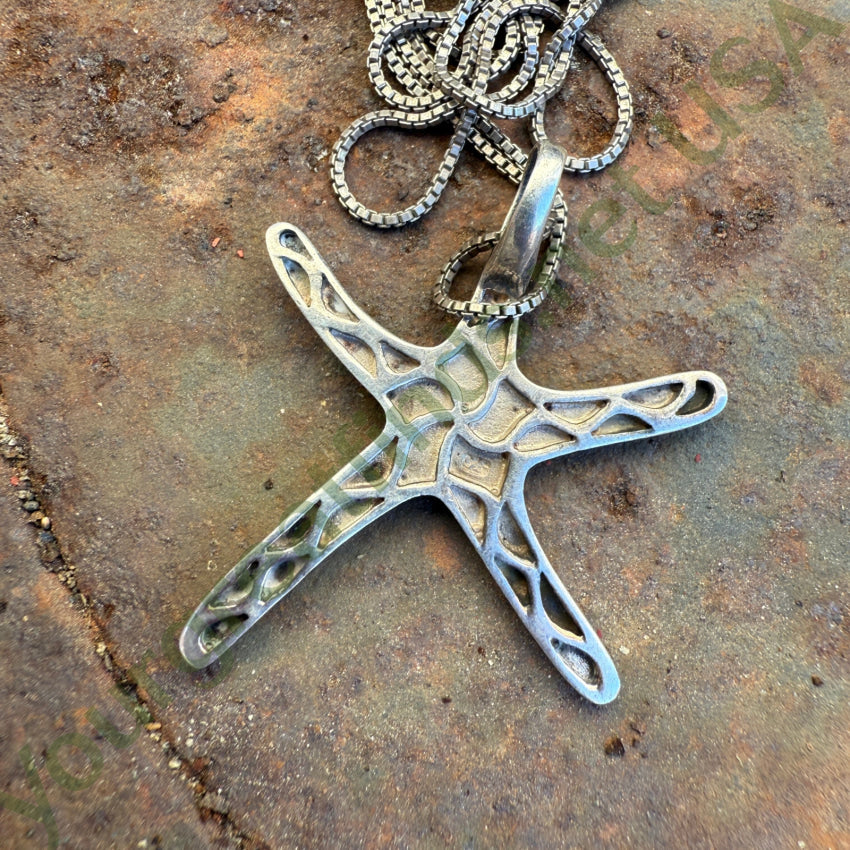 Sterling Silver Starfish Necklace necklace