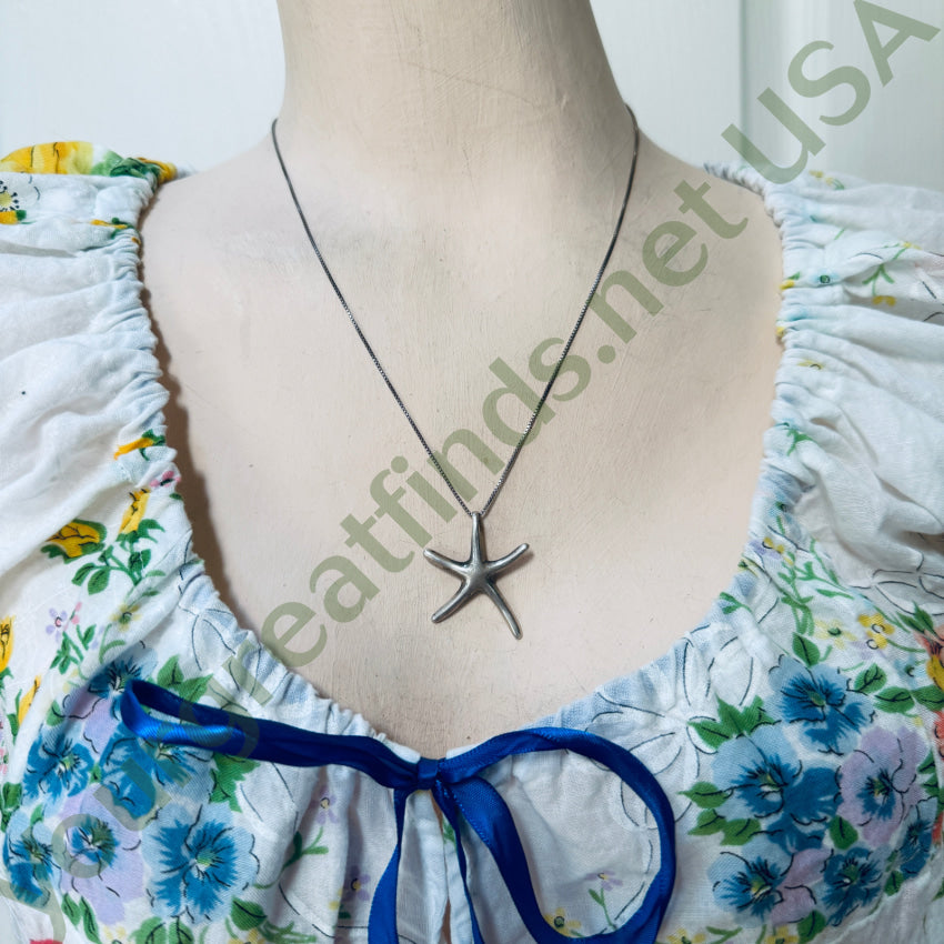 Sterling Silver Starfish Necklace necklace