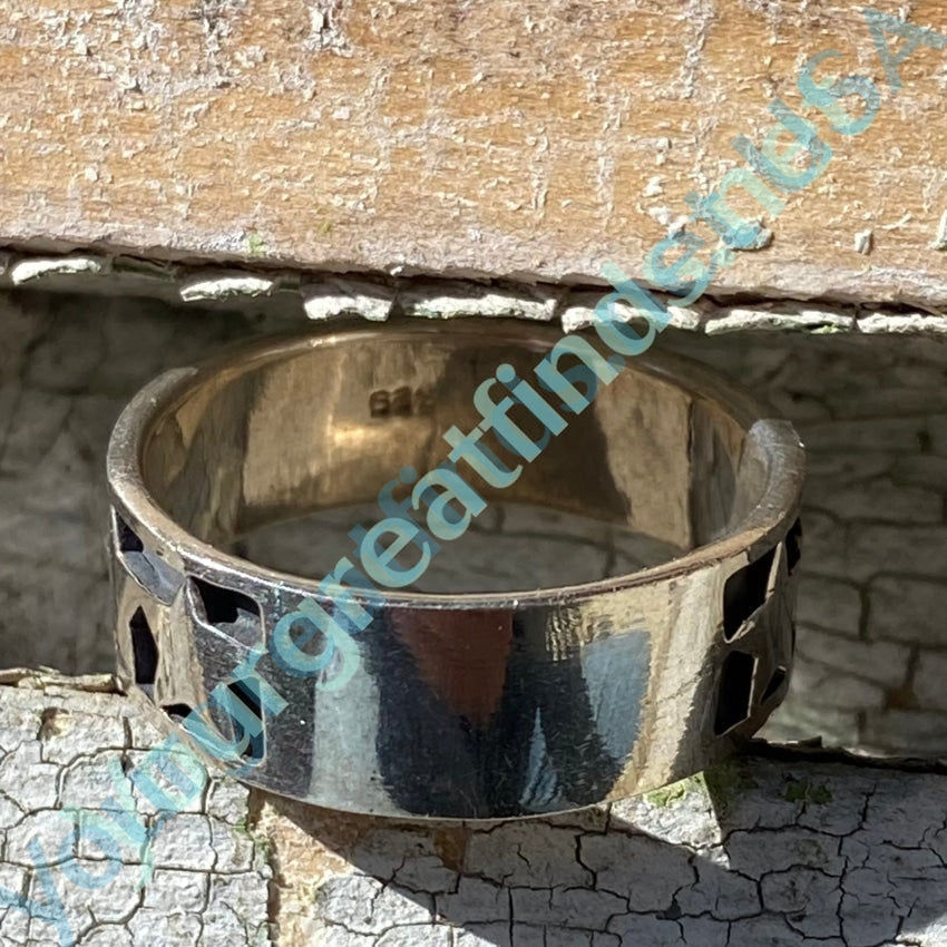 Sterling Silver Stars Band Ring Size 11 Yourgreatfinds